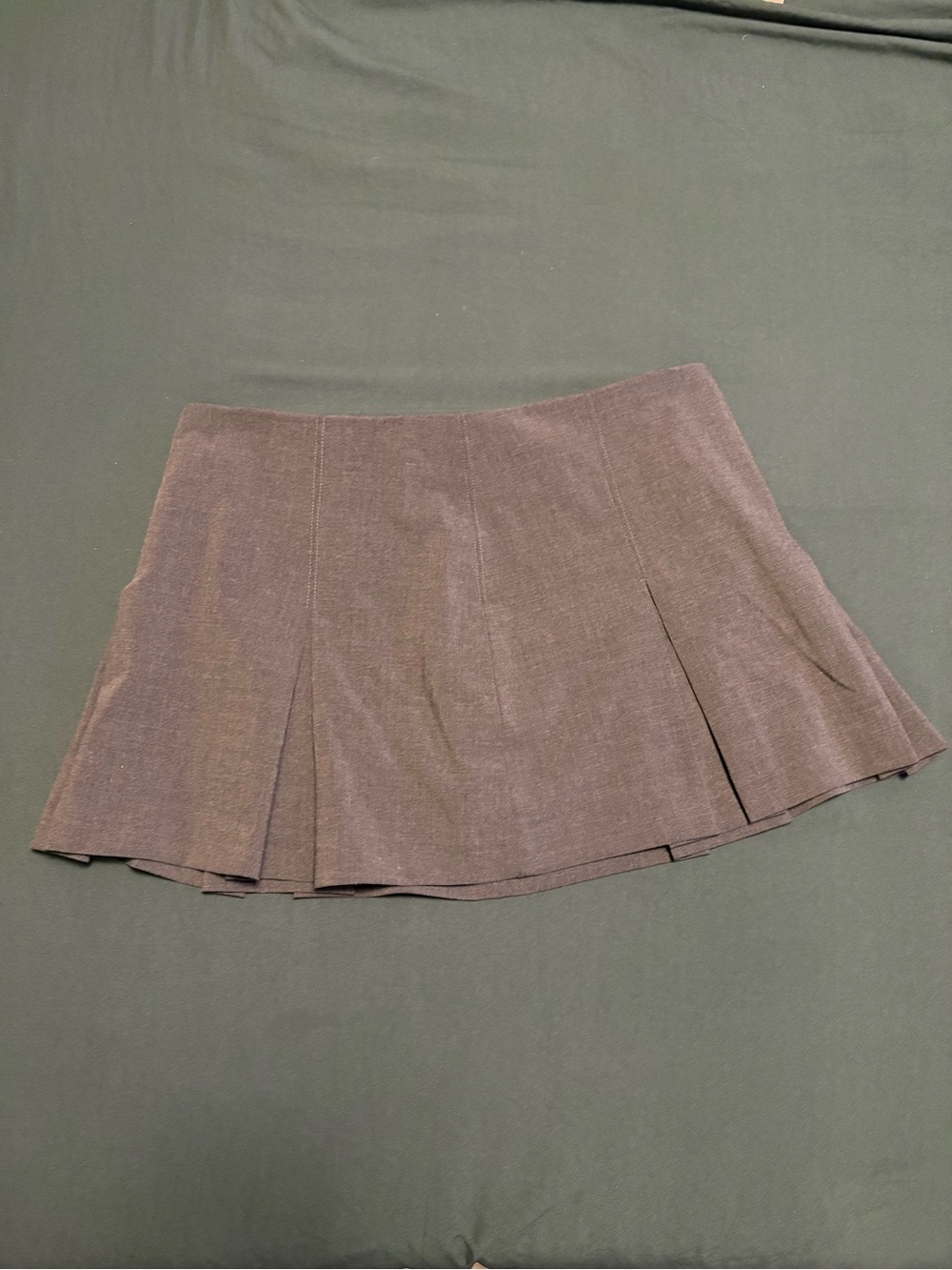 Zara Gray Pleated Mini Skirt